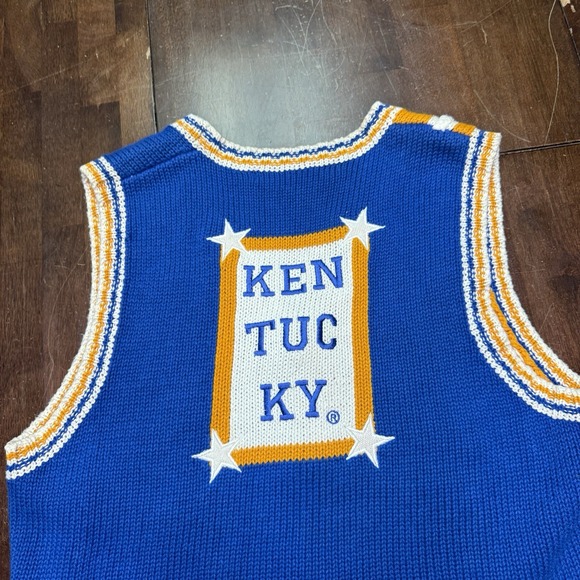 Vintage Birch Bros University of Kentucky Sweater Vest Basketball Football Large - Picture 2 of 7